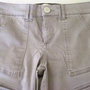 Women' Jeans Democracy-Size 4 Gray-Pocket Cargo-"Ab"Technology-Chopped 25"Inseam